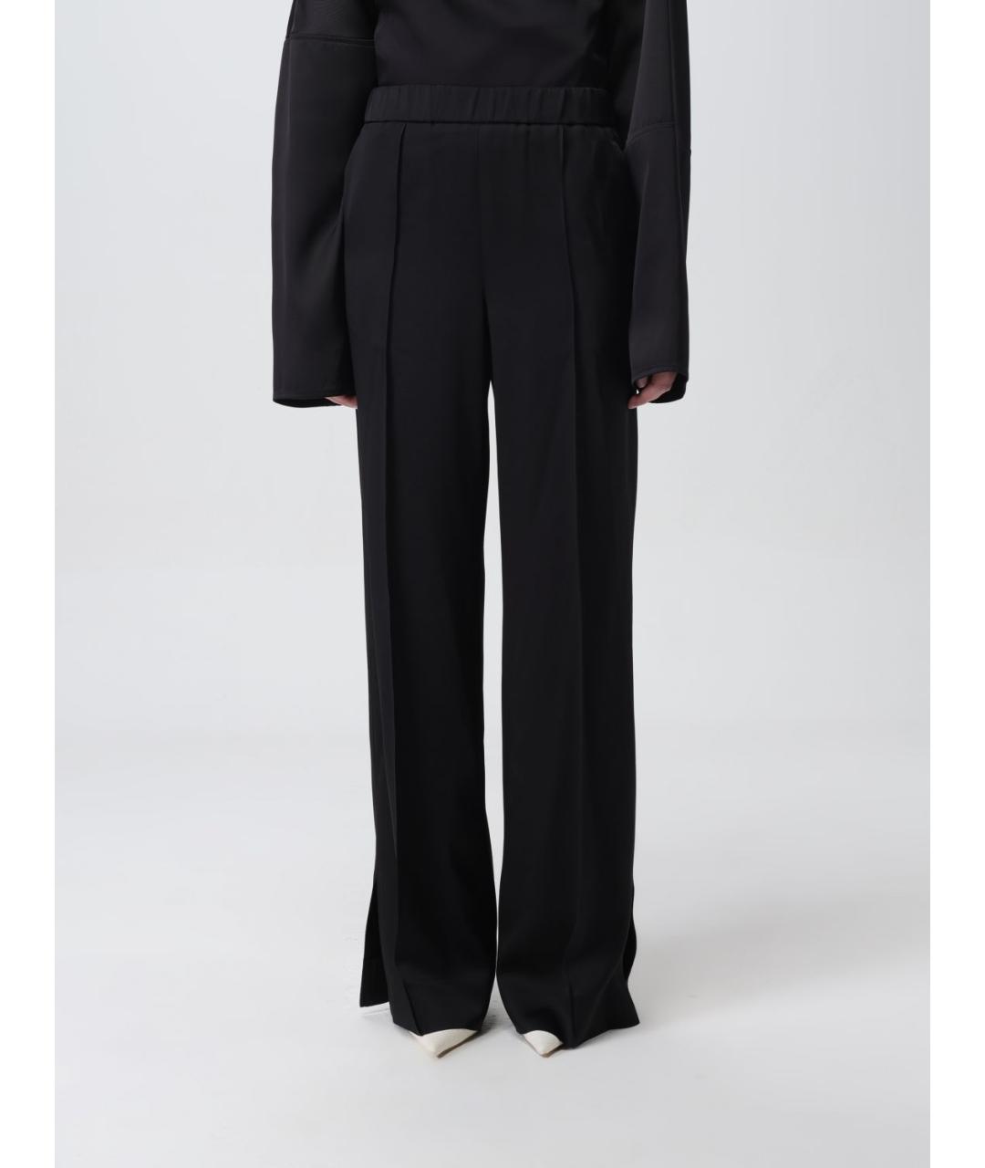 JIL SANDER Черные прямые брюки, фото 6