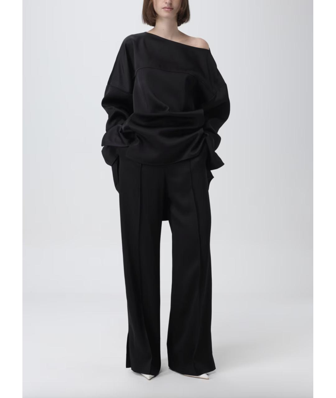 JIL SANDER Черные прямые брюки, фото 5