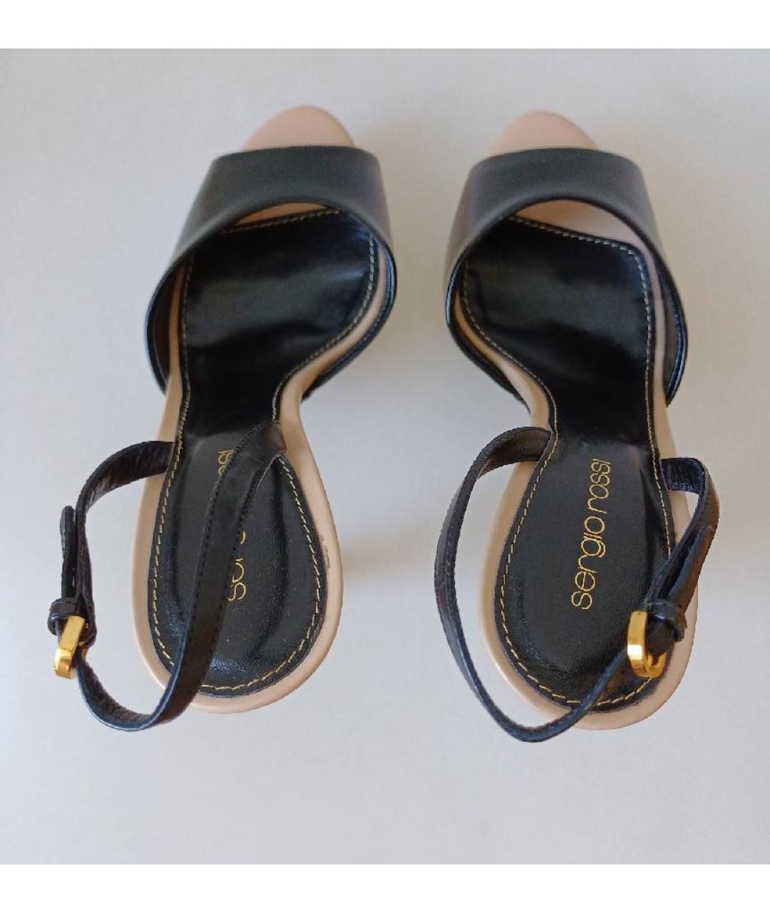 SERGIO ROSSI Мульти босоножки из лакированной кожи, фото 3