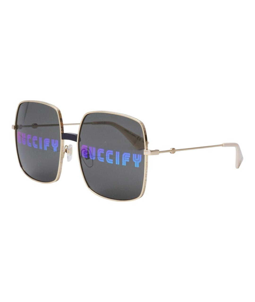 GUCCI Золотые солнцезащитные очки, фото 1