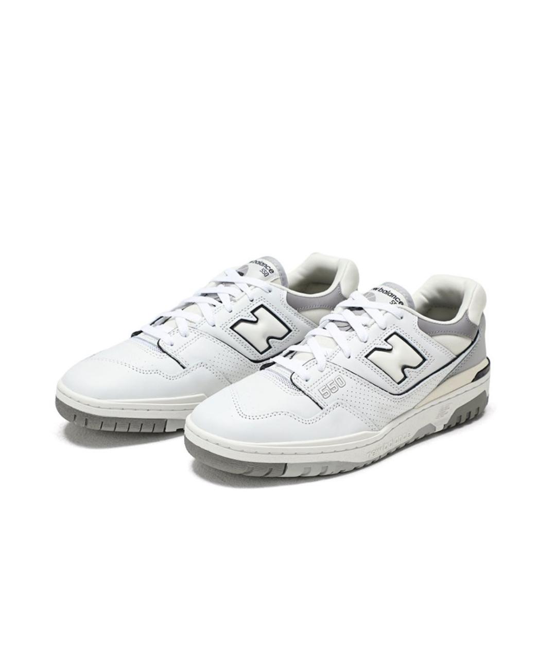 NEW BALANCE Серые кожаные кроссовки, фото 3