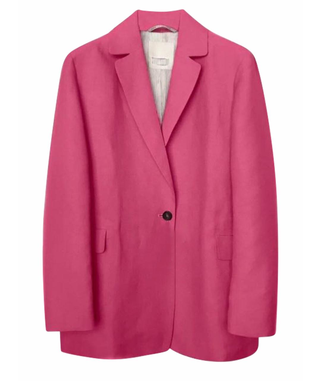 'S MAX MARA Розовый льняной жакет/пиджак, фото 1