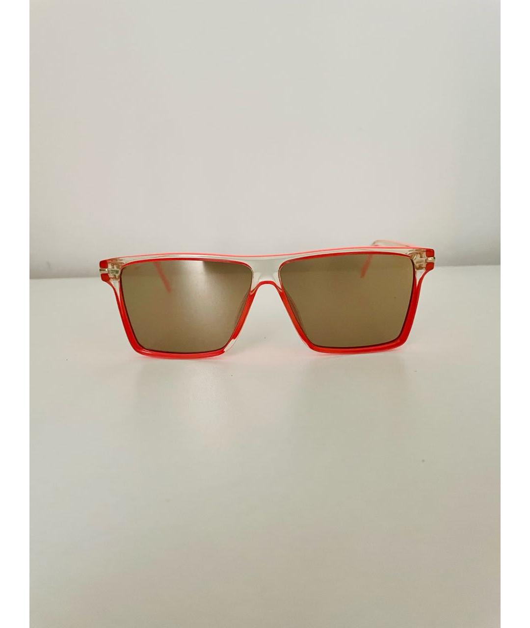 MARC JACOBS Оранжевое пластиковые солнцезащитные очки, фото 8