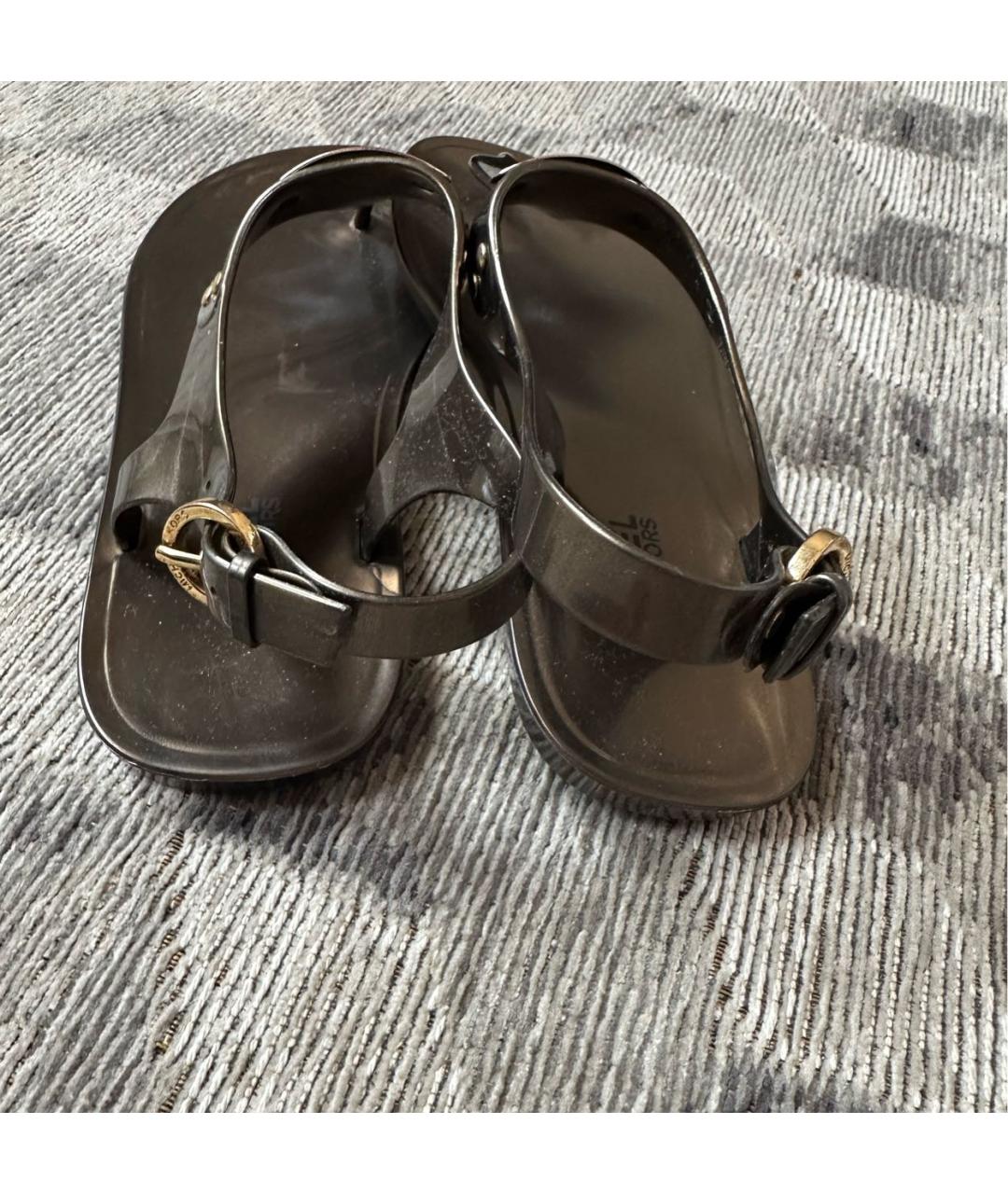 MICHAEL KORS Золотые сандалии, фото 4