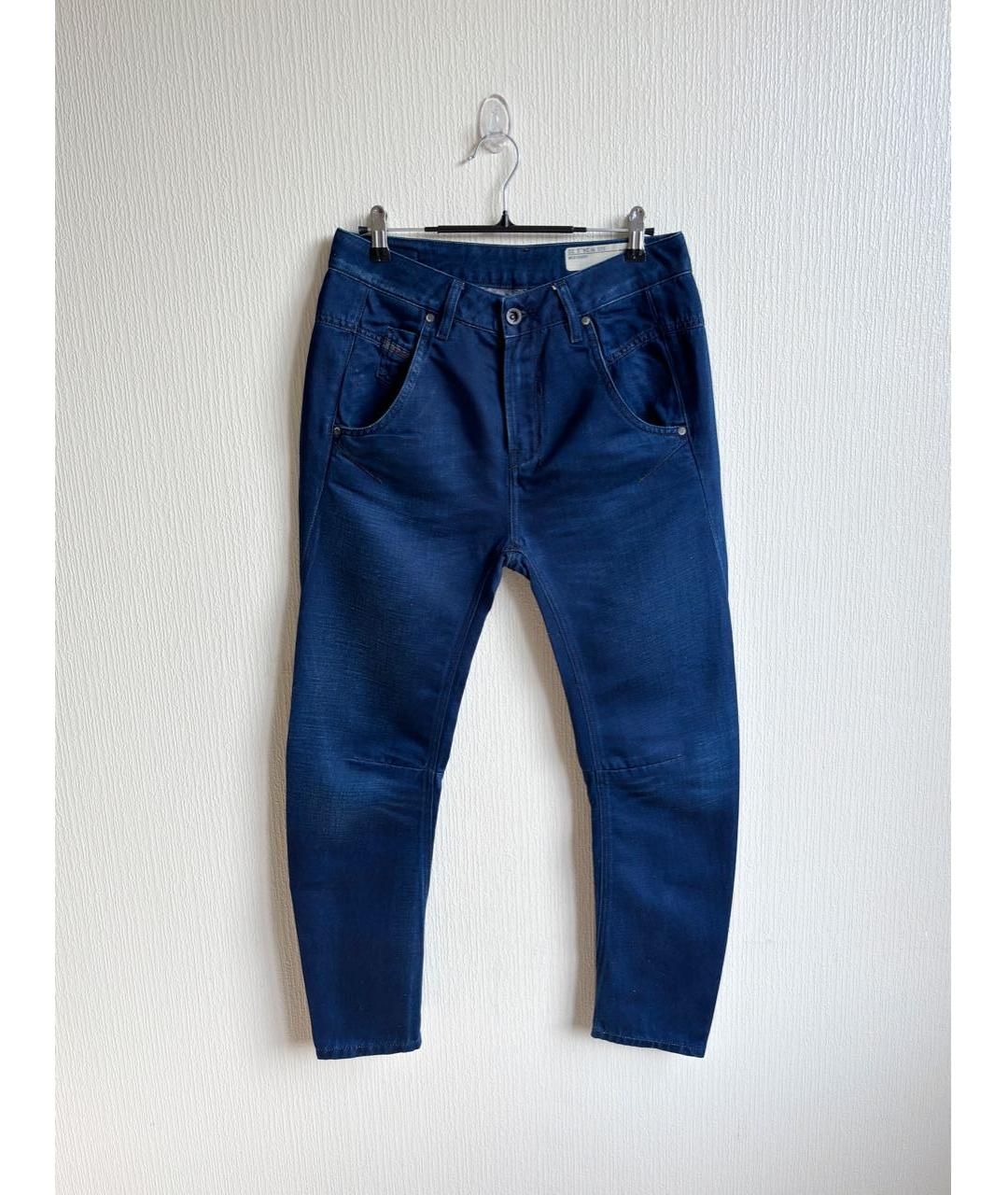 DIESEL Синие хлопко-эластановые джинсы слим, фото 9