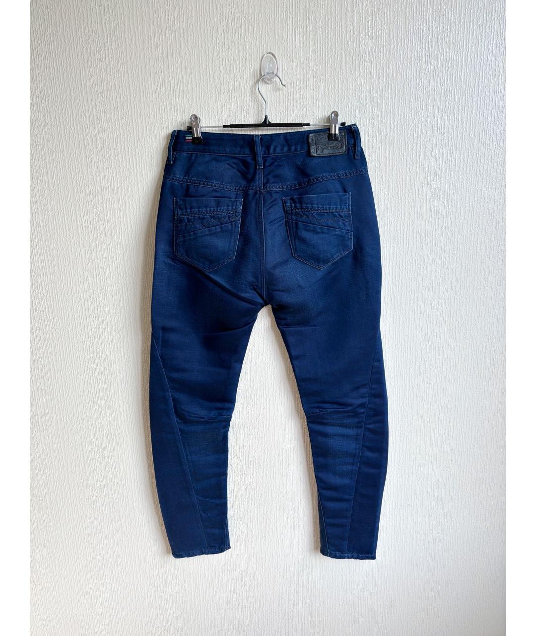DIESEL Синие хлопко-эластановые джинсы слим, фото 2