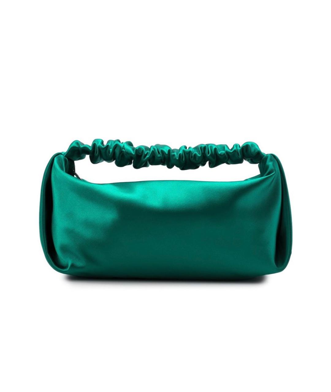 ALEXANDER WANG Зеленая шелковая сумка с короткими ручками, фото 8