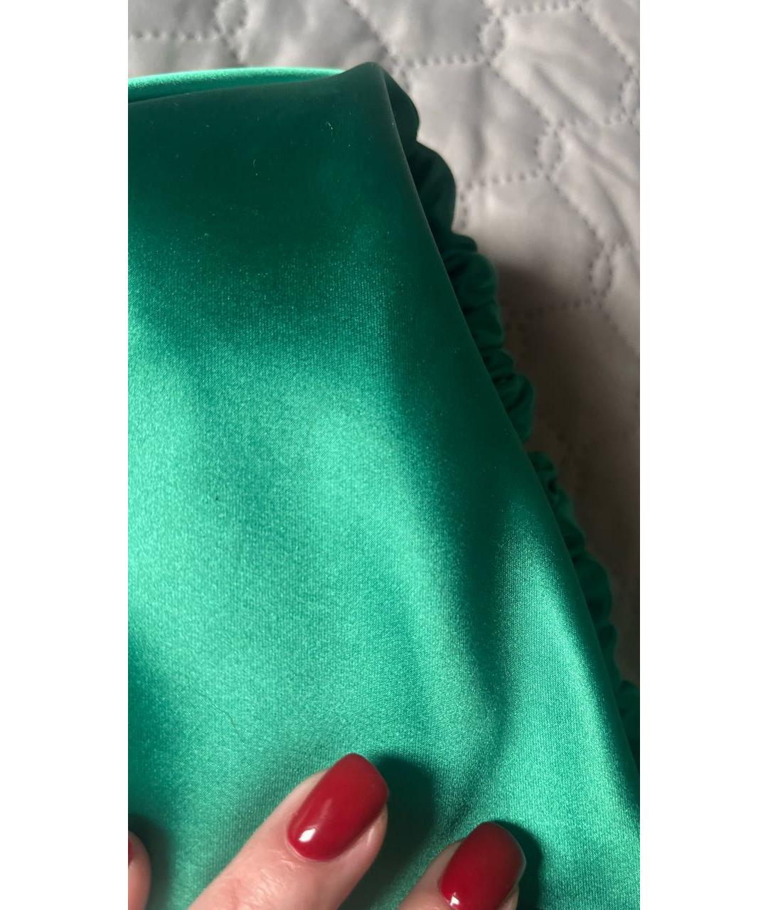 ALEXANDER WANG Зеленая шелковая сумка с короткими ручками, фото 7