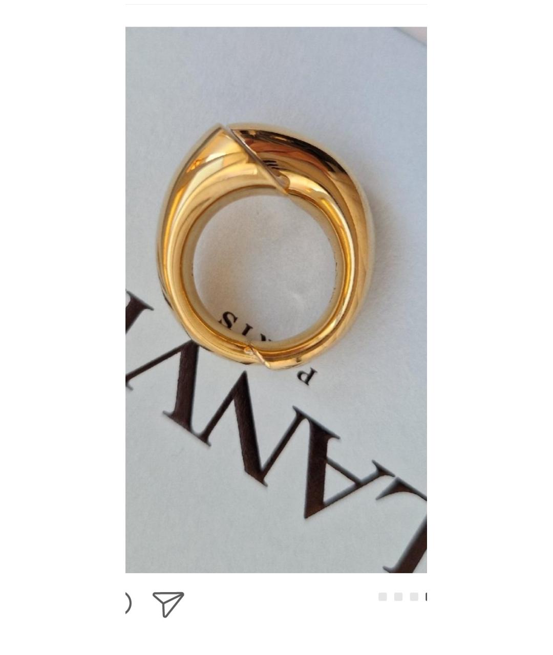 LANVIN Золотое латунное кольцо, фото 3