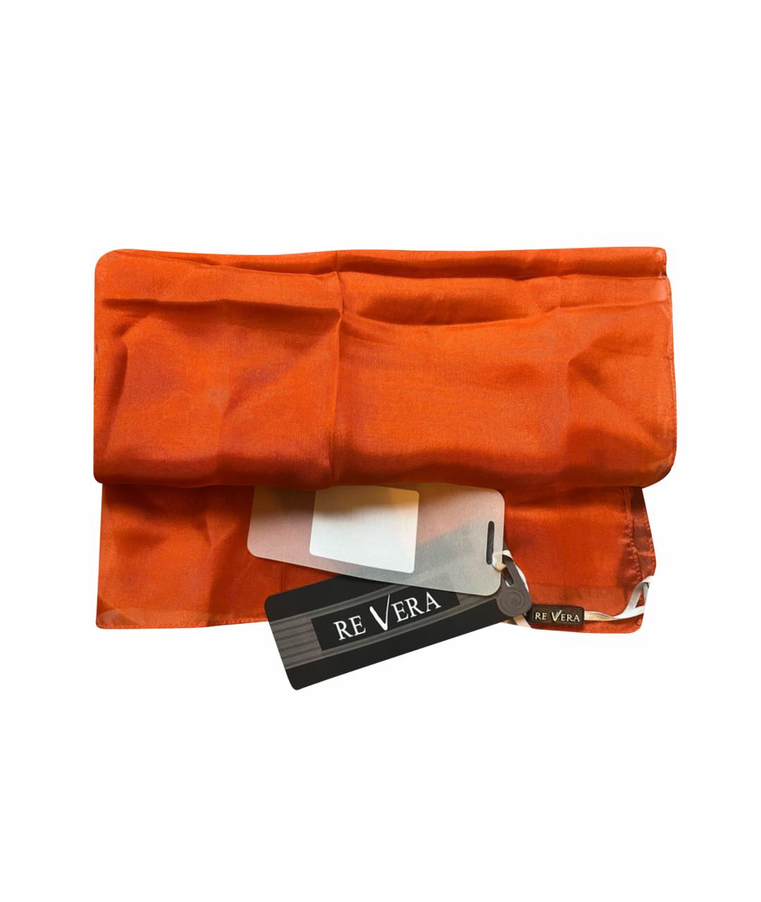 RE VERA Оранжевый шелковый платок, фото 1