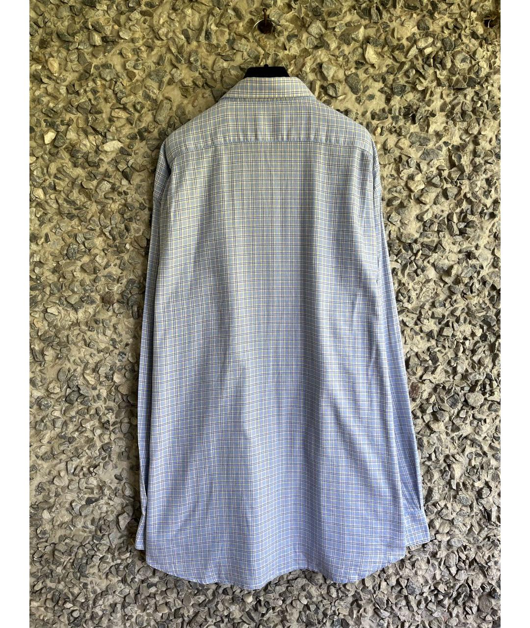 DIOR HOMME Голубая хлопковая кэжуал рубашка, фото 2
