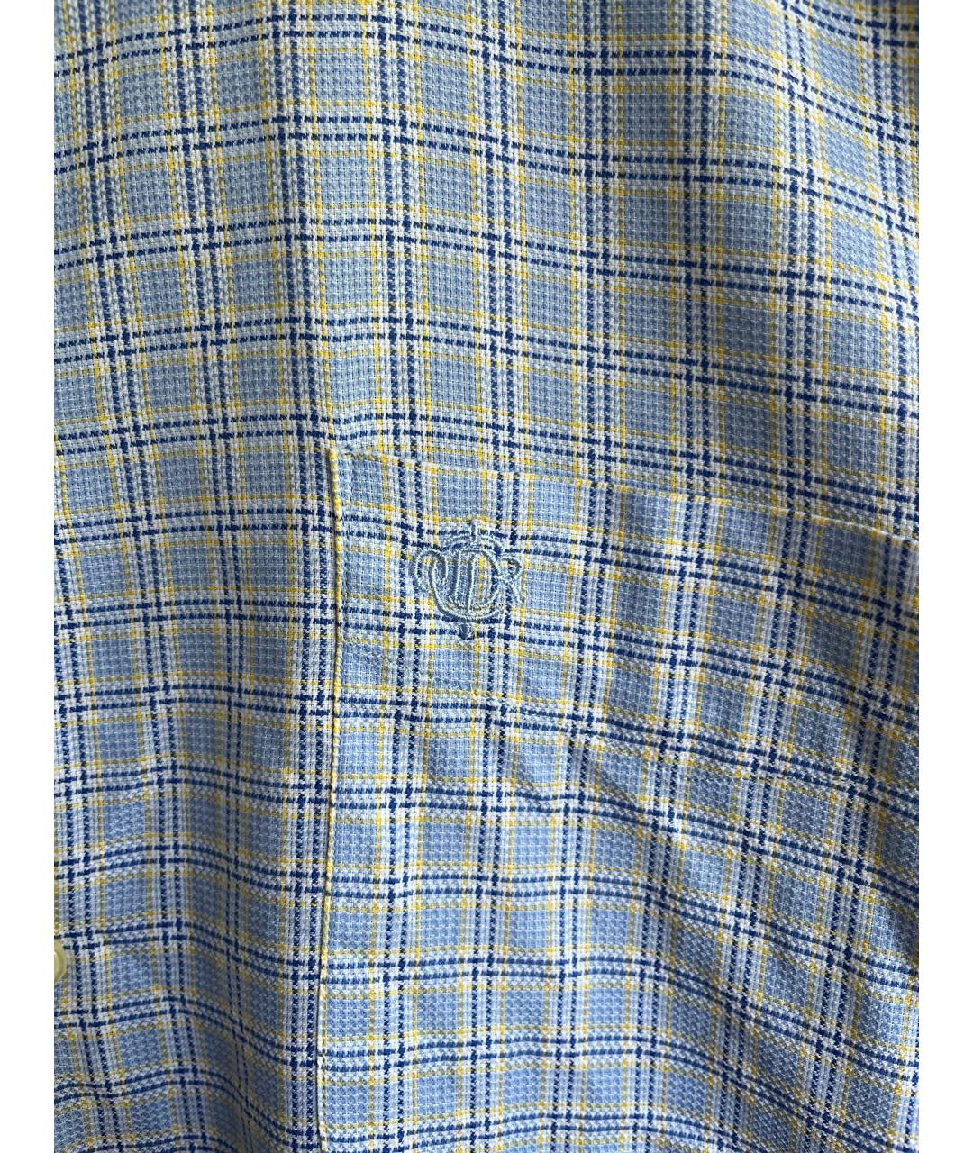 DIOR HOMME Голубая хлопковая кэжуал рубашка, фото 3