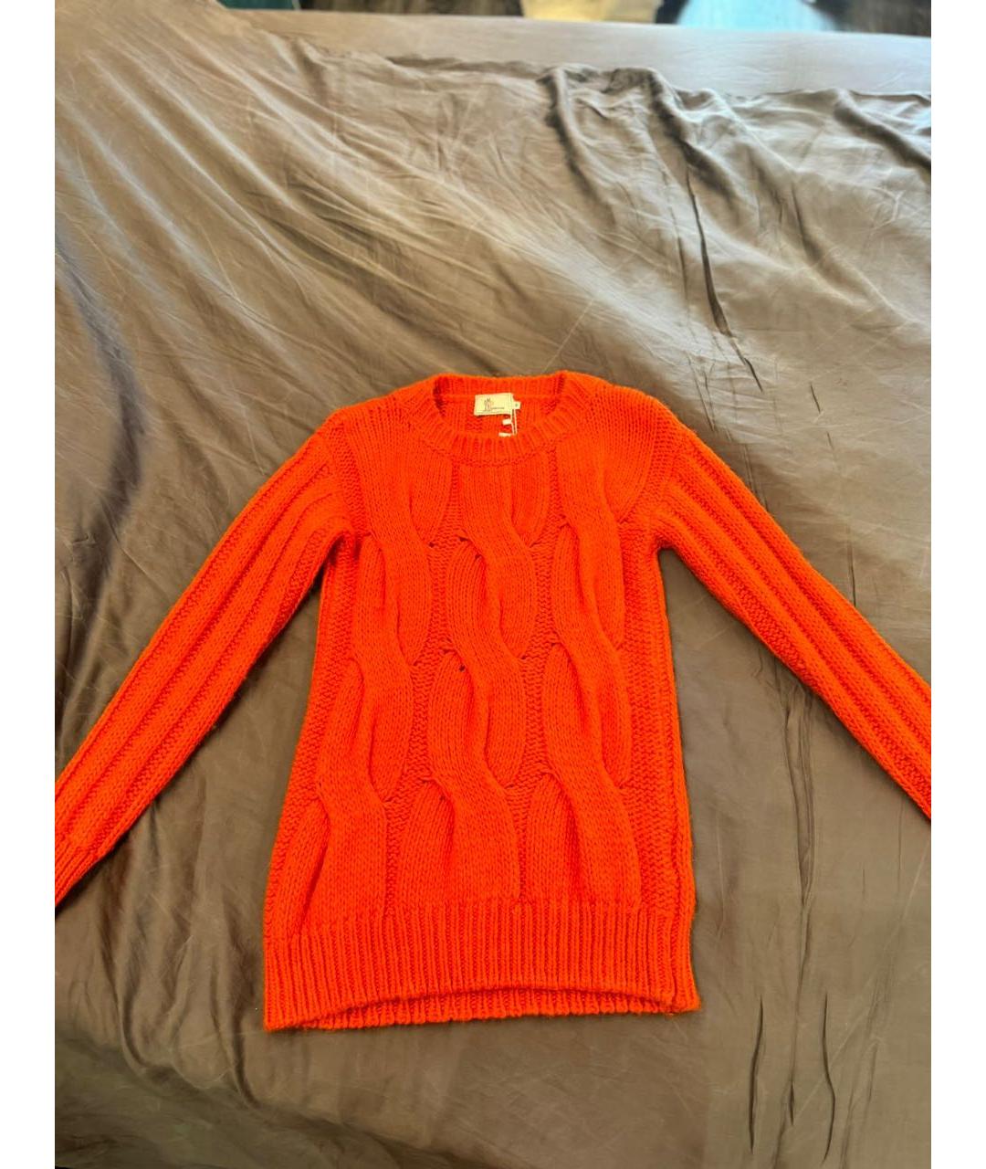 MONCLER GAMME ROUGE Красный шерстяной джемпер / свитер, фото 5