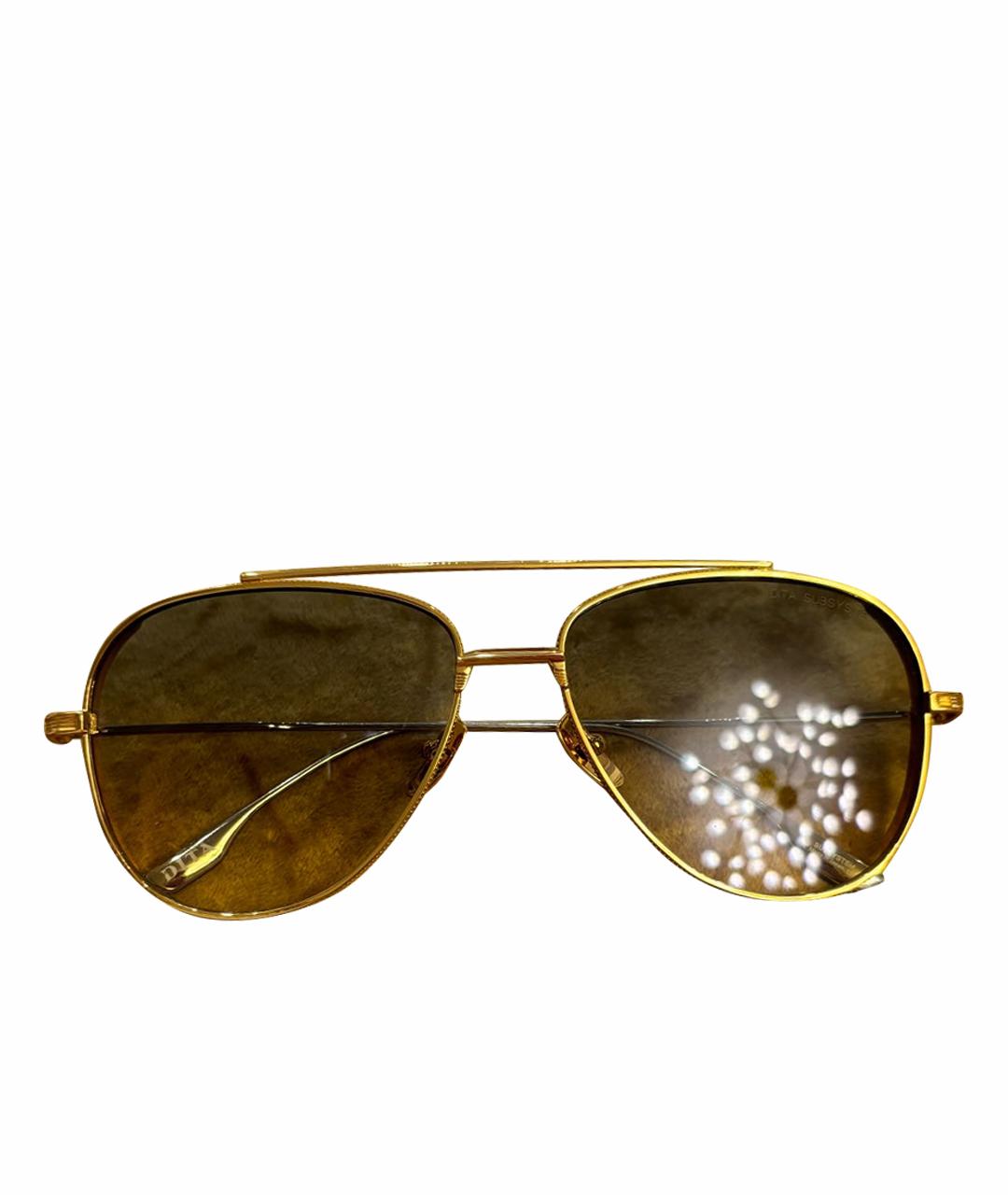 DITA Золотые металлические солнцезащитные очки, фото 1