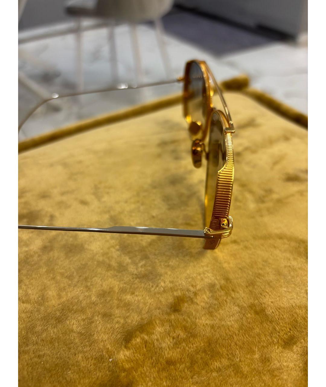 DITA Золотые металлические солнцезащитные очки, фото 5