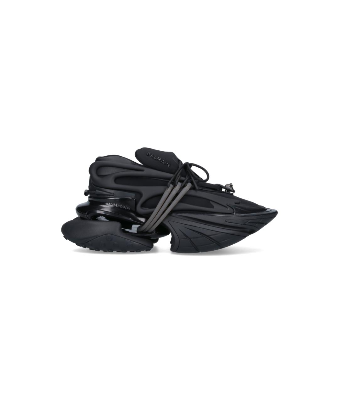 BALMAIN Черные низкие кроссовки / кеды, фото 1