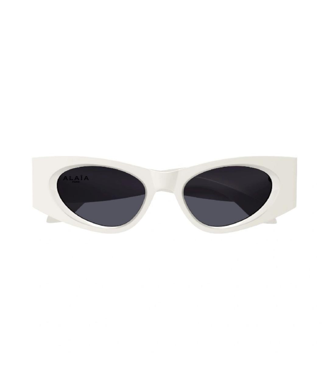 ALAIA Белые пластиковые солнцезащитные очки, фото 1