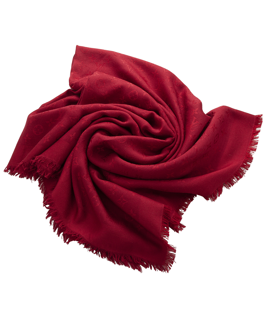 LOUIS VUITTON PRE-OWNED Красный шелковый шарф, фото 1