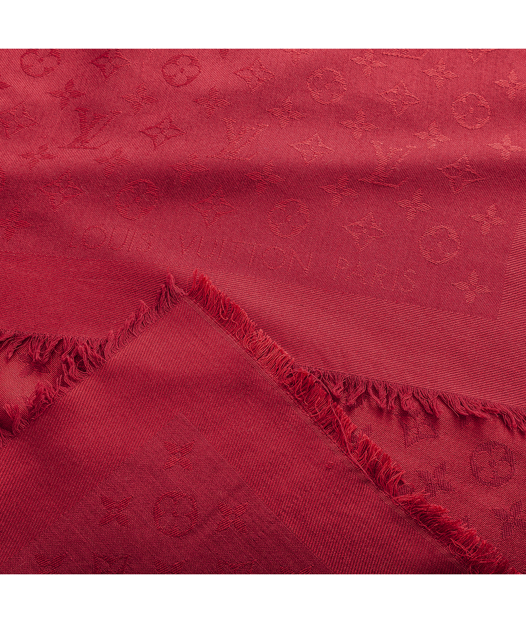 LOUIS VUITTON PRE-OWNED Красный шелковый шарф, фото 2