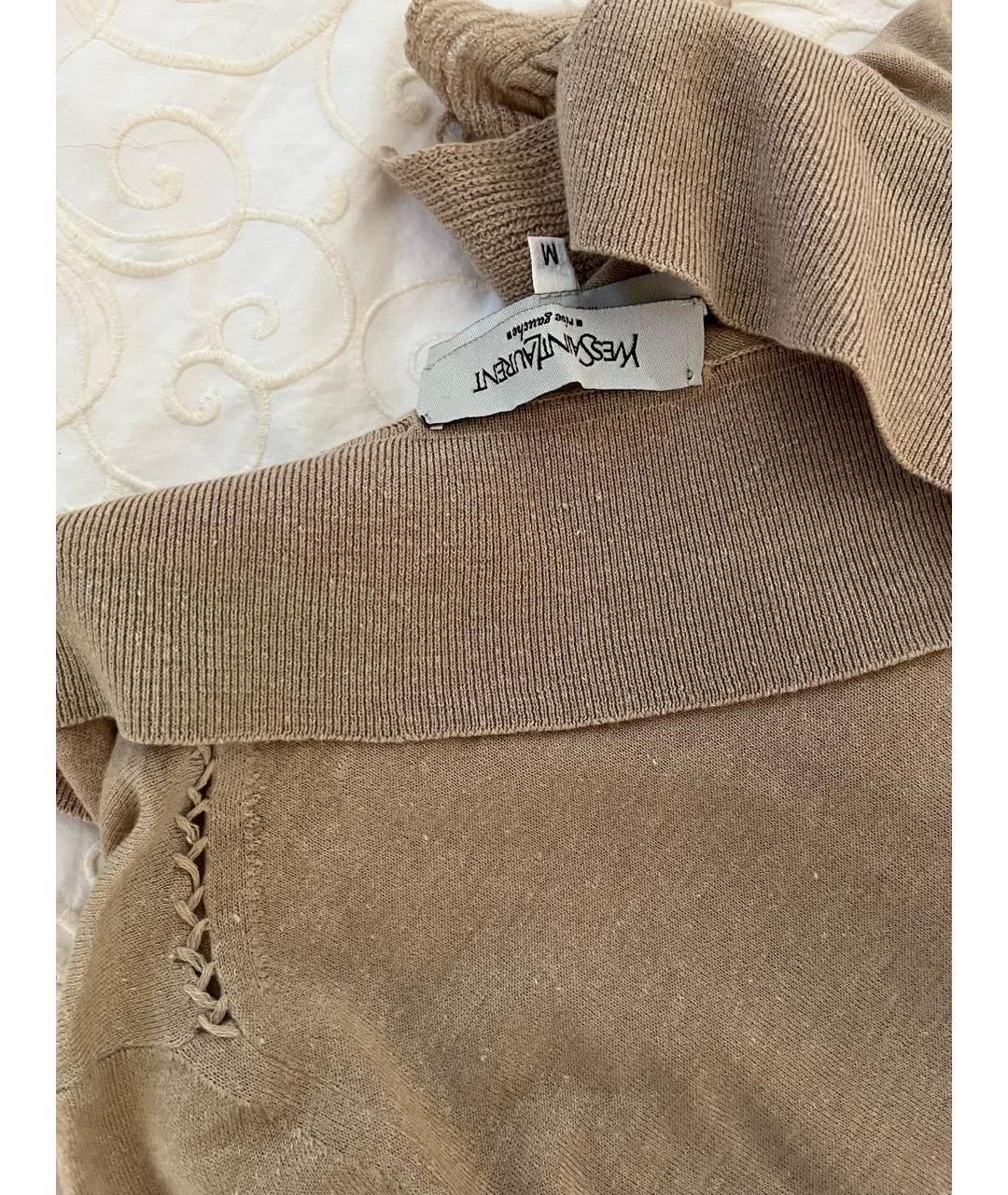 SAINT LAURENT Бежевая футболка, фото 7