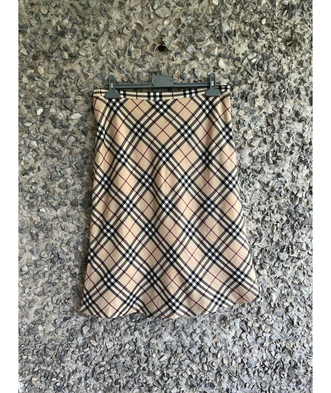 BURBERRY Хлопковая юбка макси, фото 2