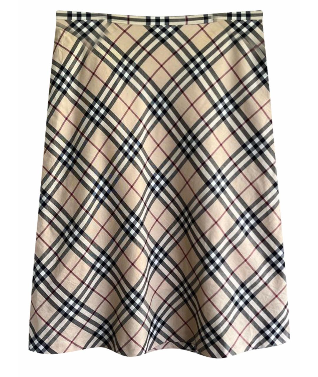 BURBERRY Хлопковая юбка макси, фото 1