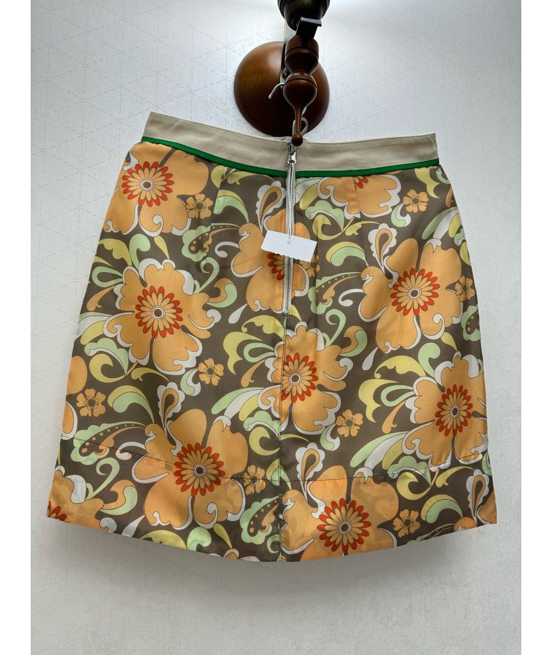 SPORTMAX Шелковая юбка мини, фото 4