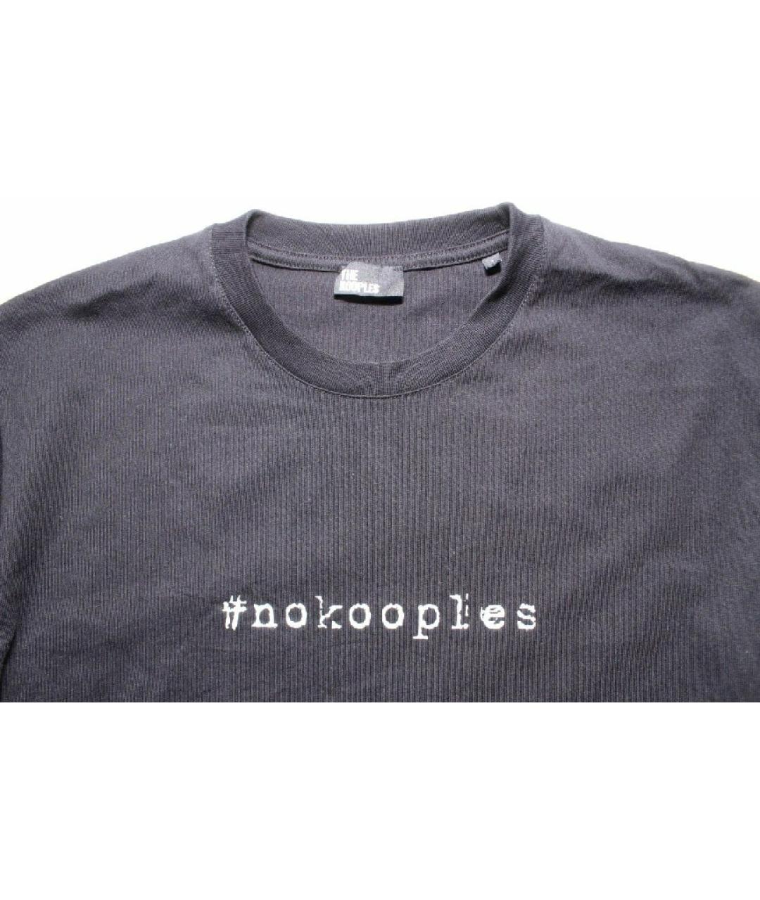 THE KOOPLES Черная хлопковая футболка, фото 2