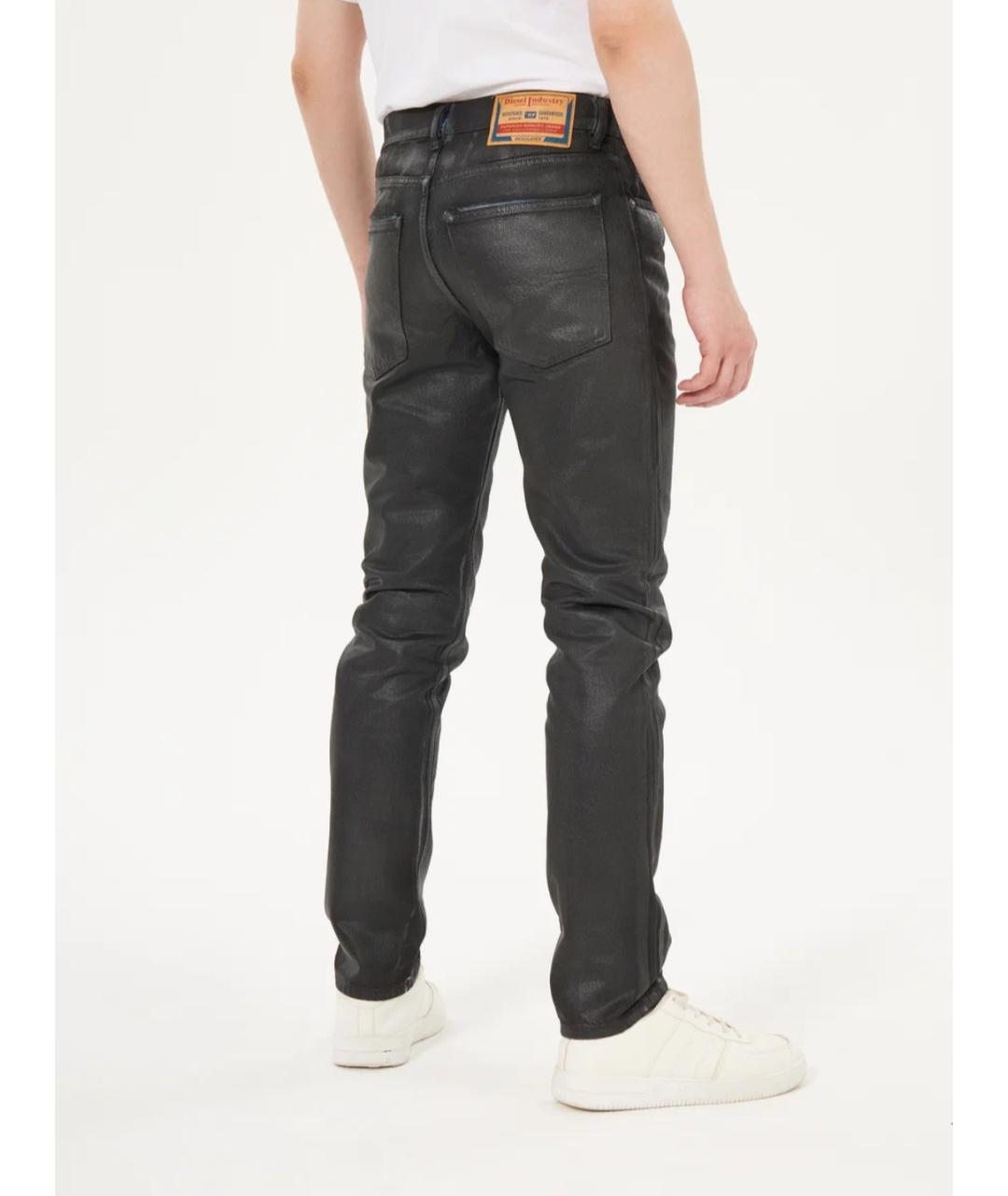 DIESEL Черные хлопковые прямые джинсы, фото 4