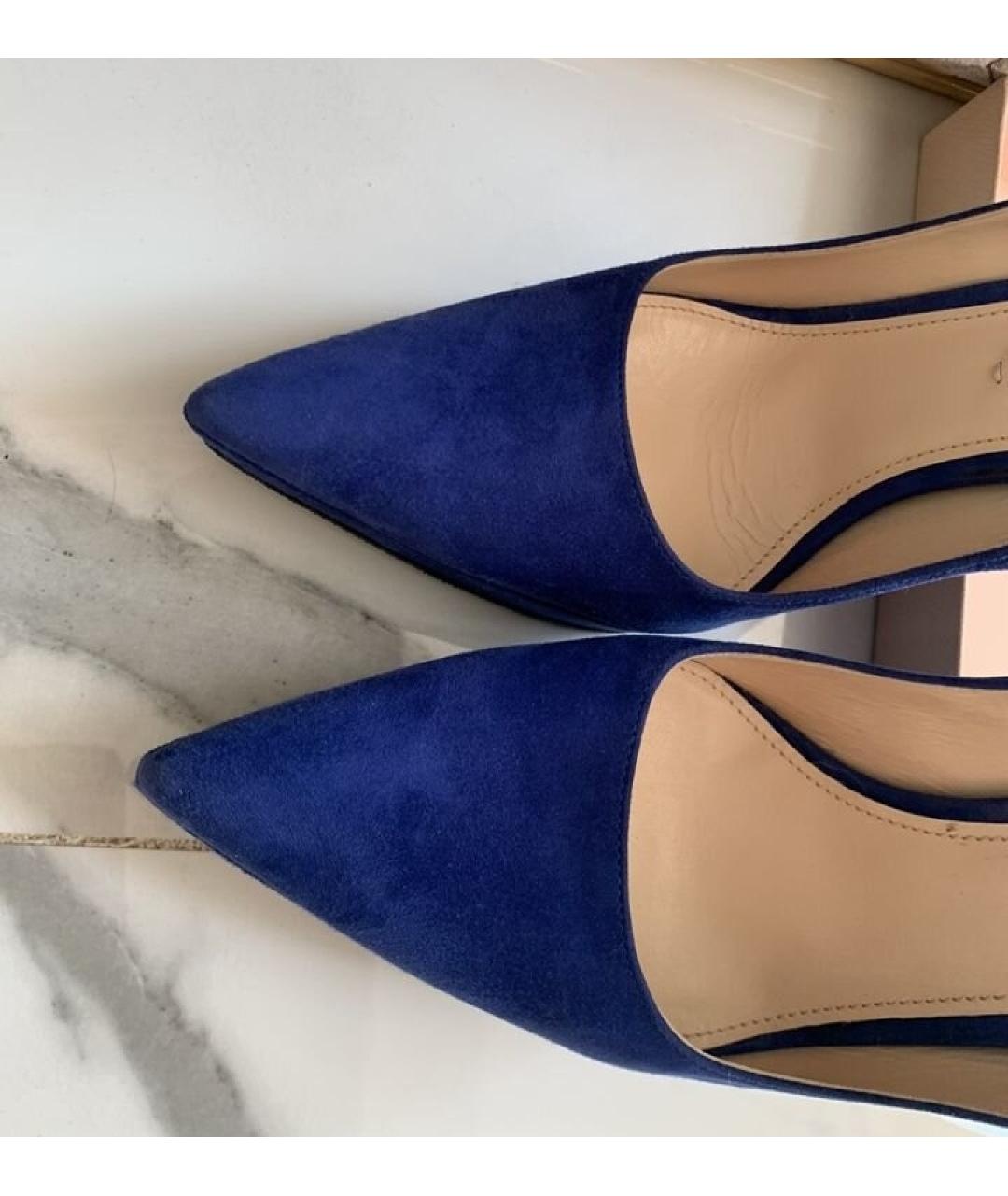 PRADA Синие замшевые туфли, фото 7