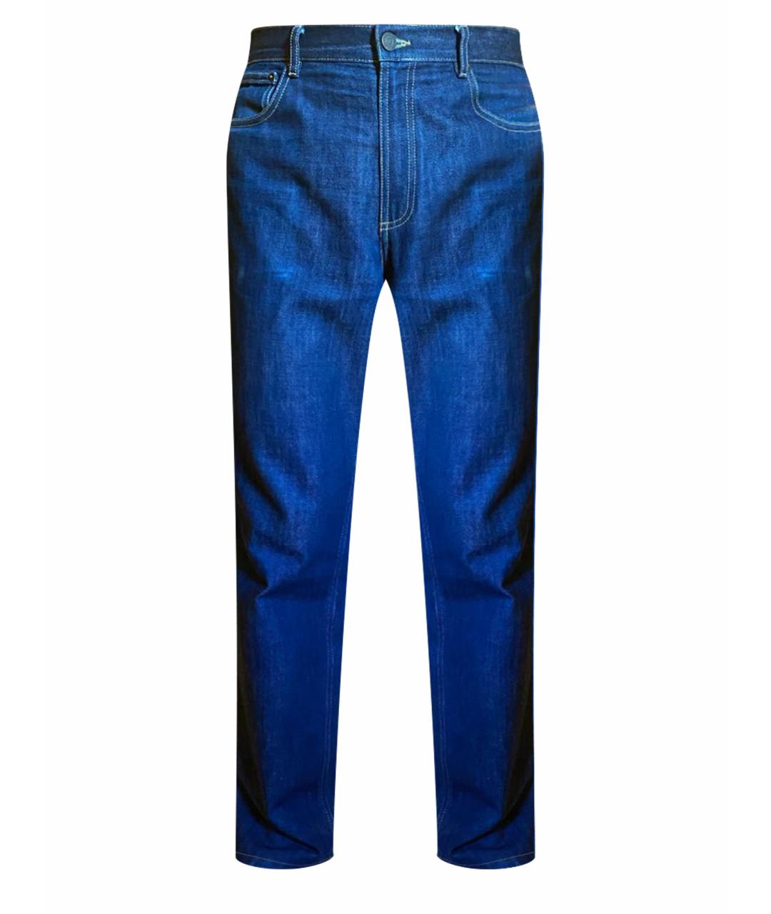GIVENCHY Темно-синие хлопковые прямые джинсы, фото 1