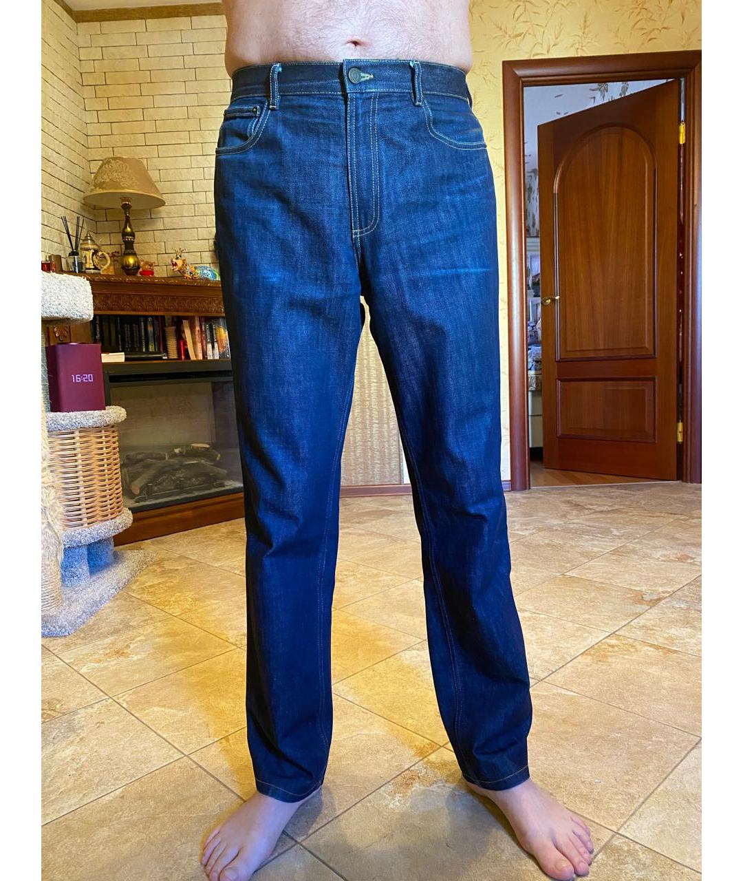 GIVENCHY Темно-синие хлопковые прямые джинсы, фото 6