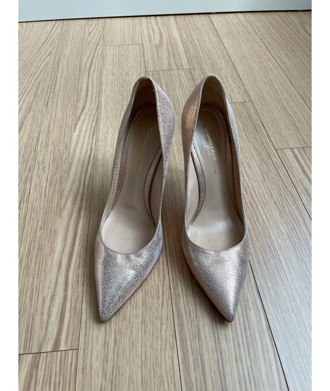 GIANVITO ROSSI Розовые кожаные туфли, фото 2