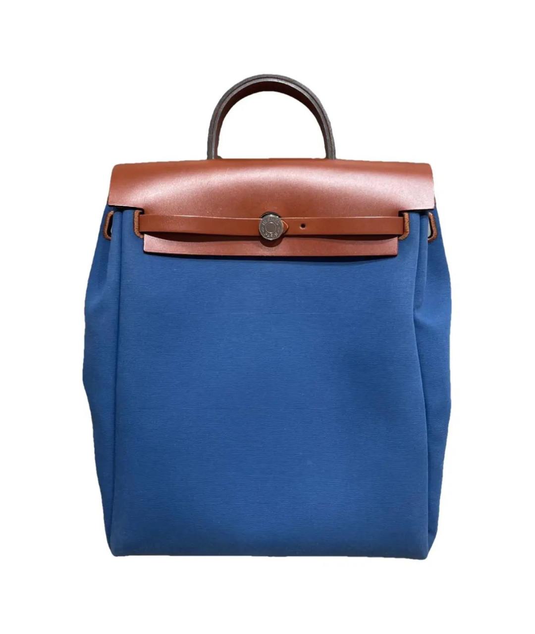 HERMES Синий рюкзак, фото 1