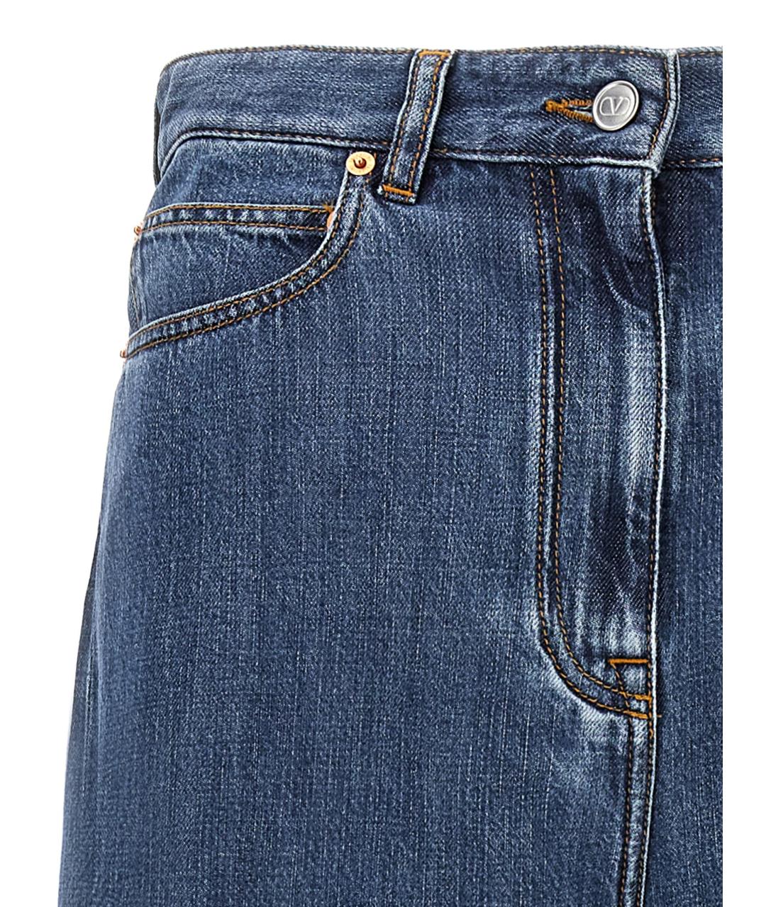 VALENTINO Синие прямые джинсы, фото 3