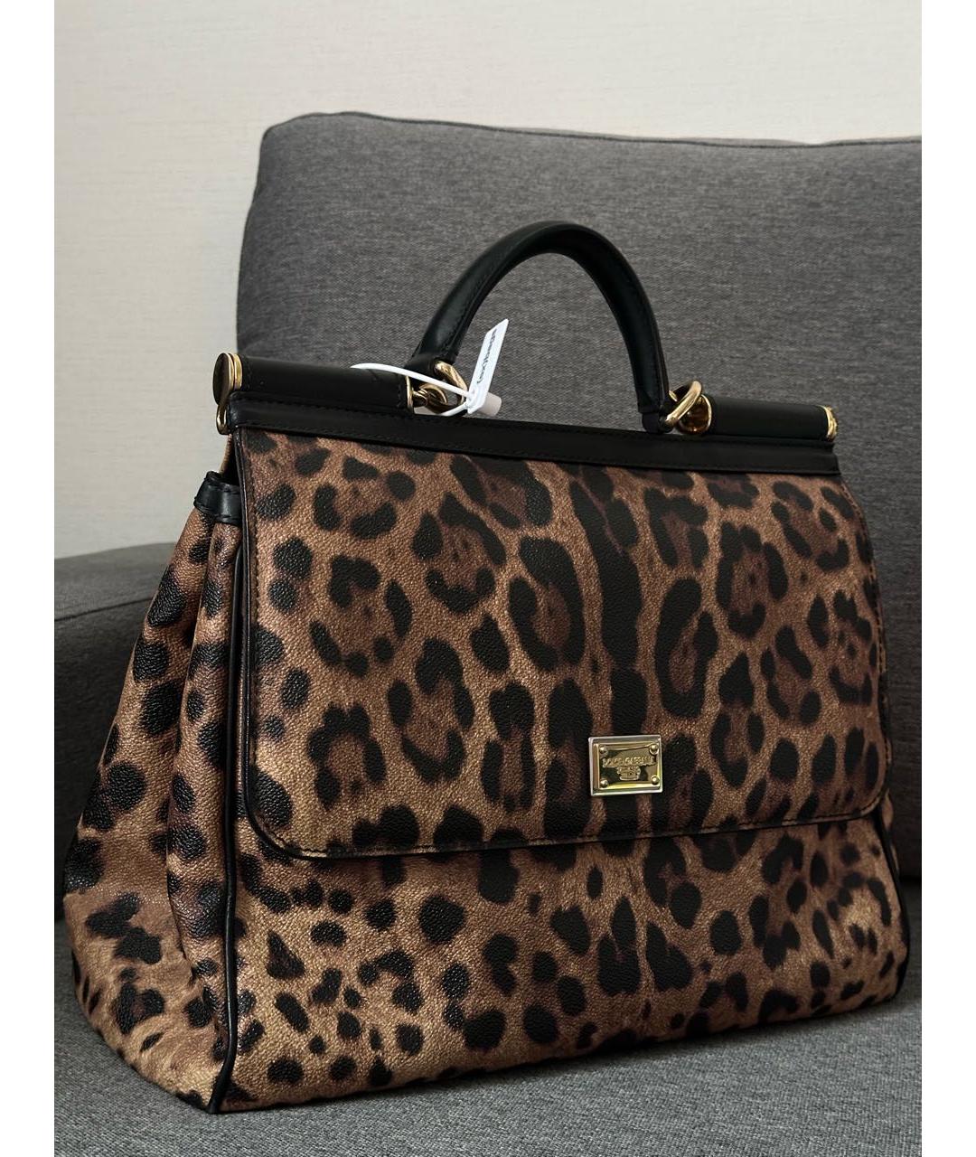 DOLCE&GABBANA Кожаная сумка с короткими ручками, фото 2