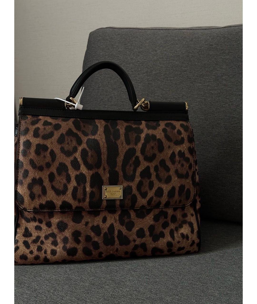 DOLCE&GABBANA Кожаная сумка с короткими ручками, фото 7