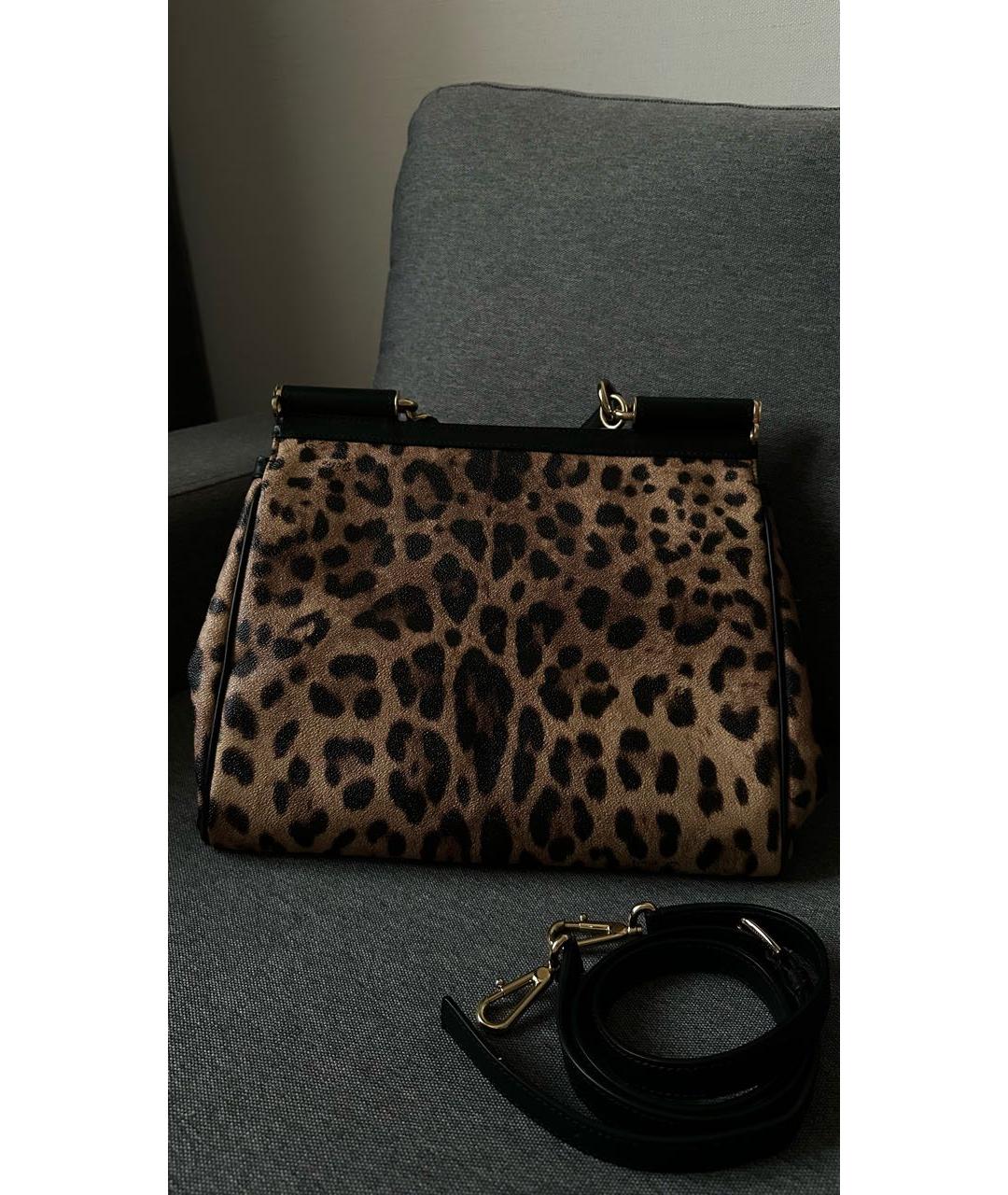 DOLCE&GABBANA Кожаная сумка с короткими ручками, фото 3