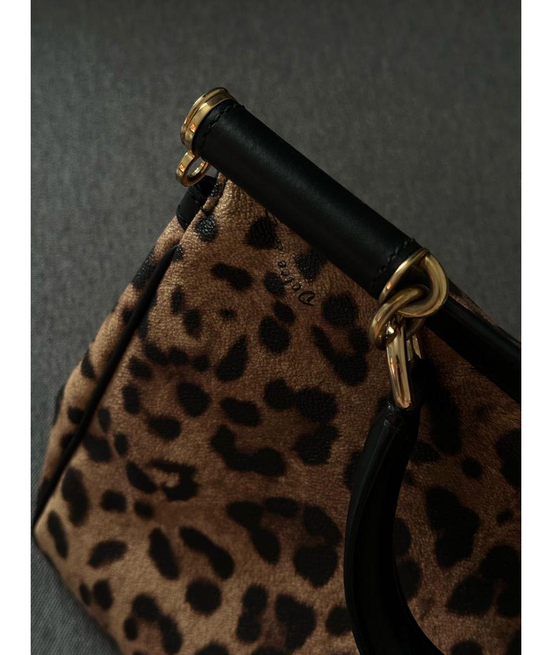 DOLCE&GABBANA Кожаная сумка с короткими ручками, фото 4