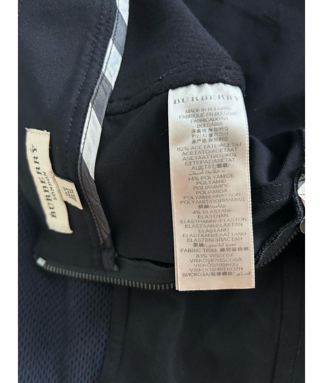 BURBERRY Черная вискозная юбка миди, фото 6