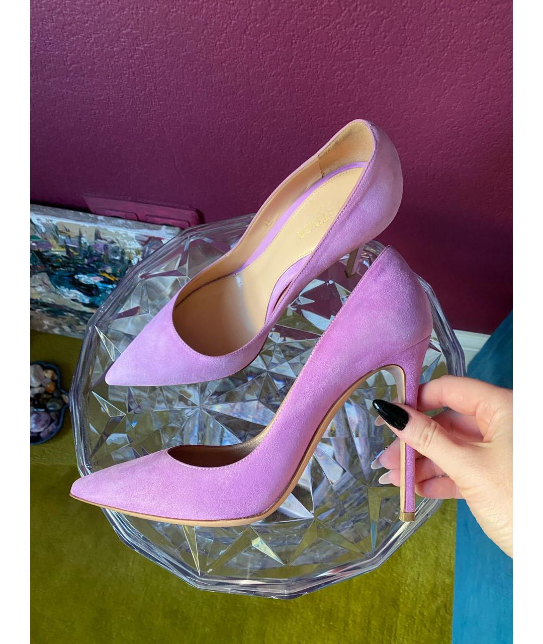 VETIVER Фиолетовые кожаные туфли, фото 7