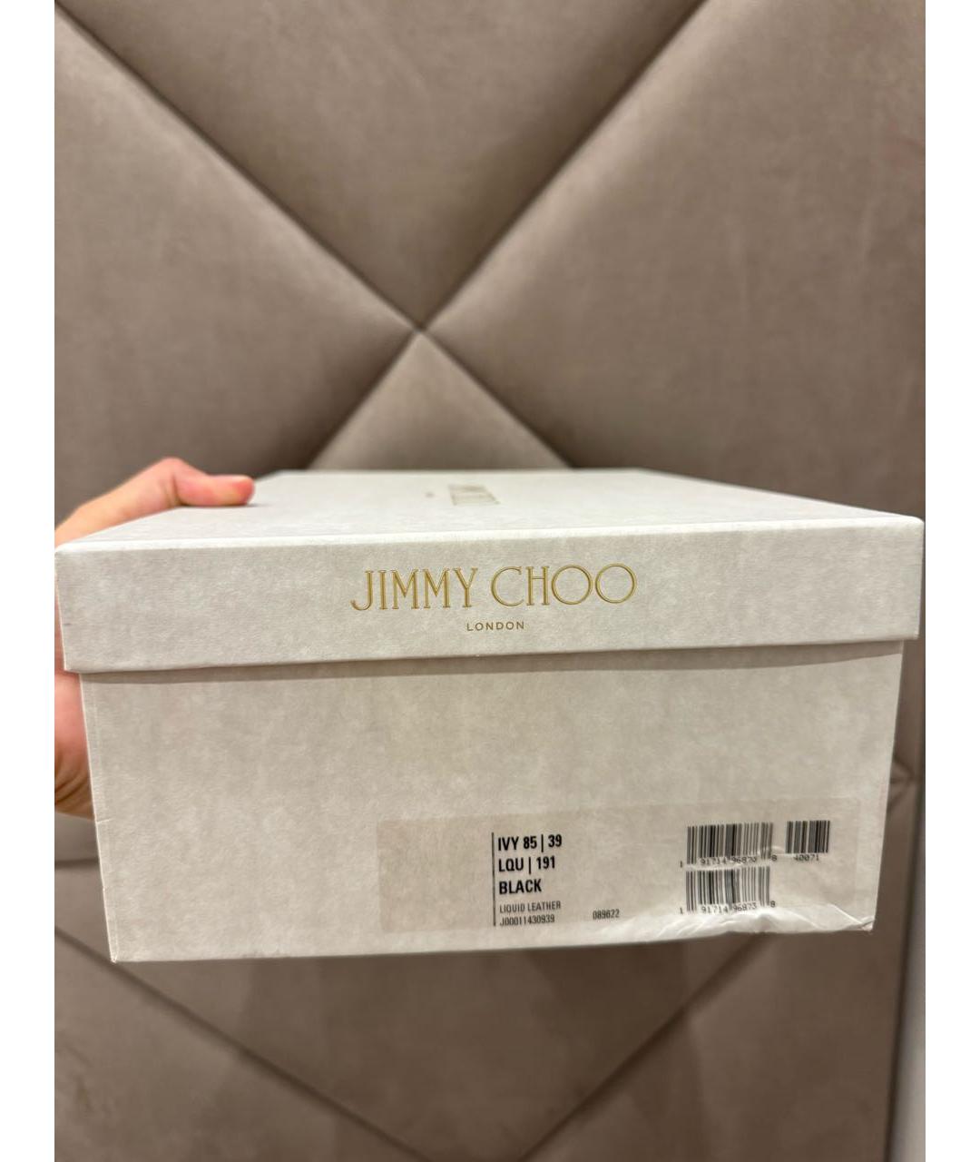 JIMMY CHOO Черные кожаные туфли, фото 7