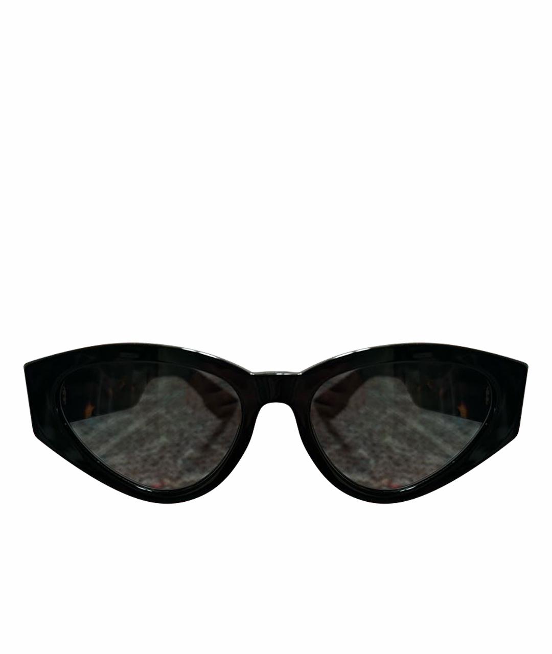 CHRISTIAN DIOR Черные пластиковые солнцезащитные очки, фото 1