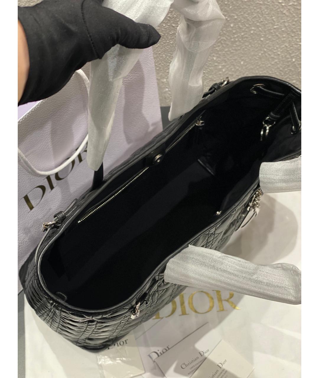 CHRISTIAN DIOR PRE-OWNED Черная сумка тоут из искусственной кожи, фото 7