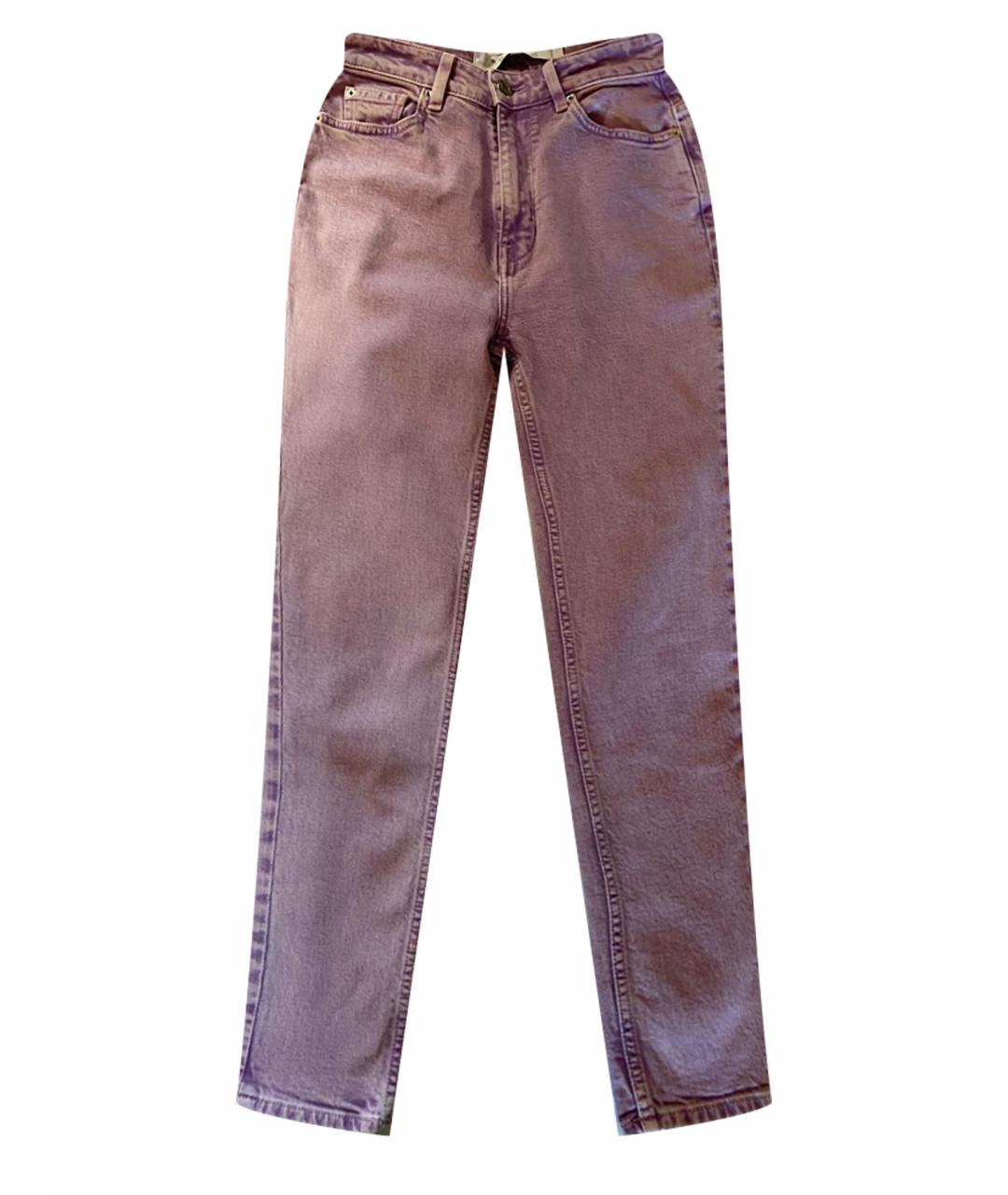 IRO Розовые хлопковые прямые джинсы, фото 1
