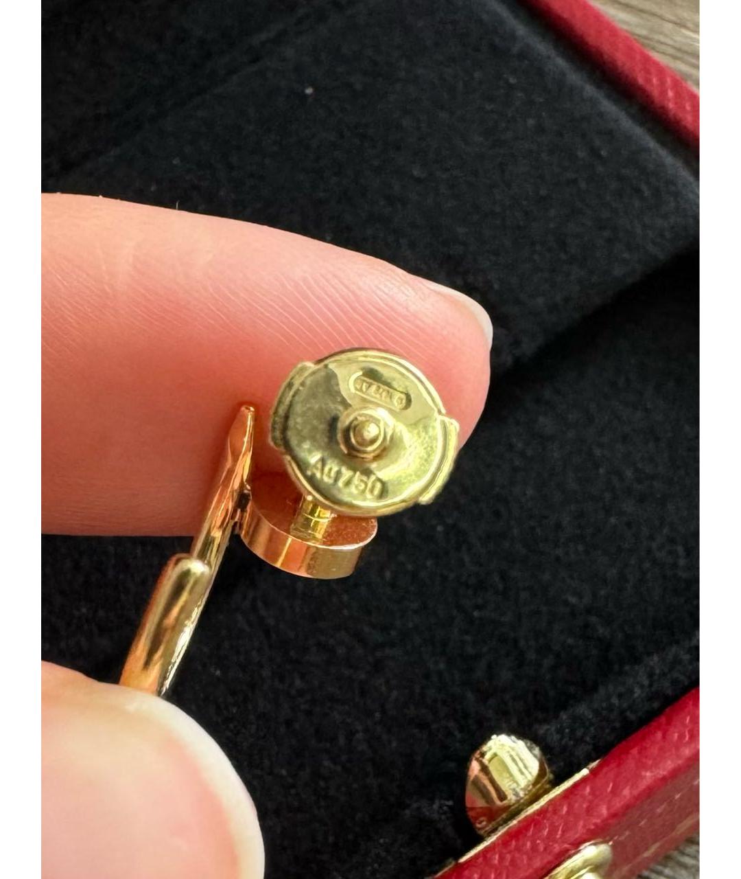 CARTIER Золотые серьги из желтого золота, фото 3