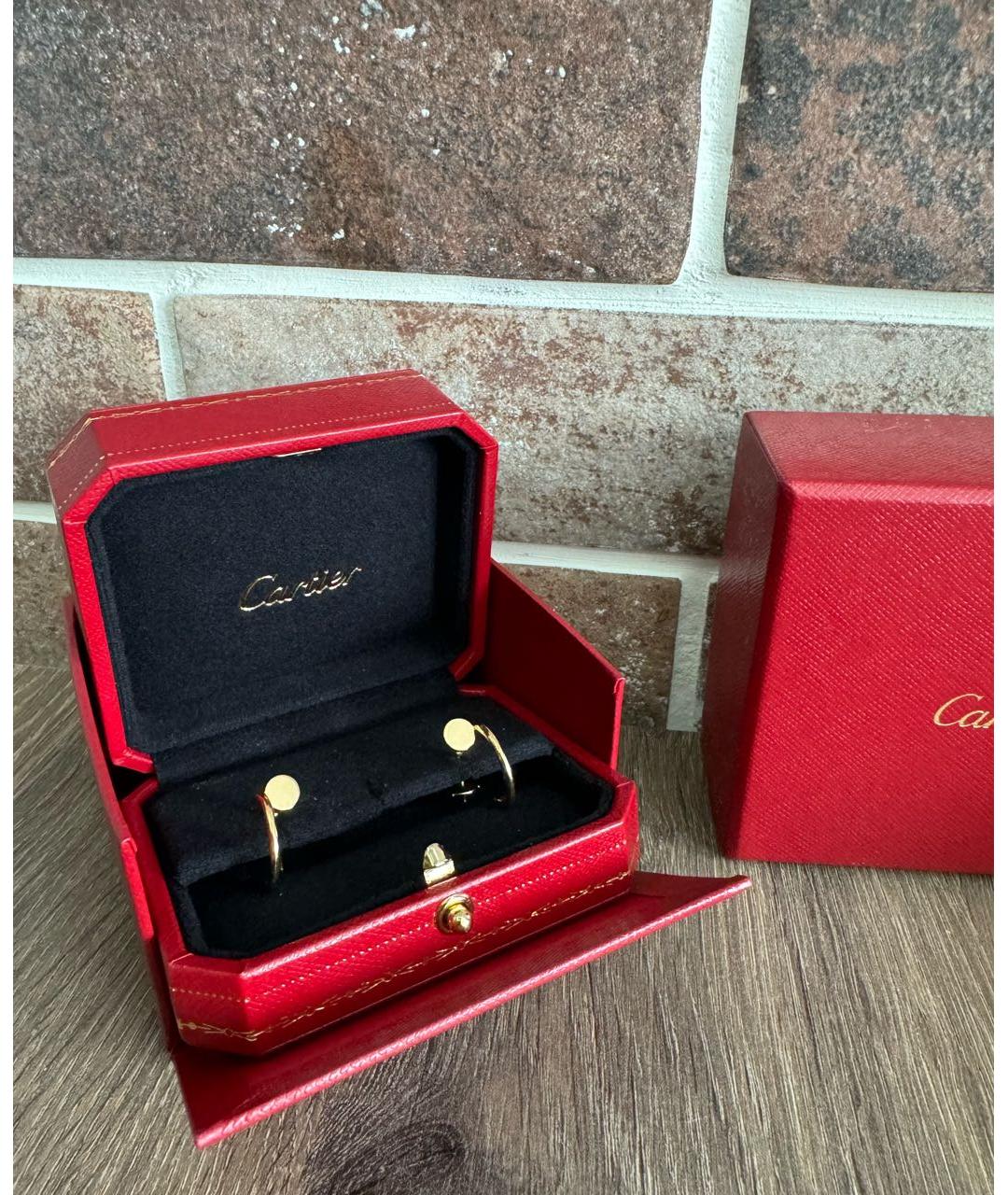 CARTIER Золотые серьги из желтого золота, фото 2