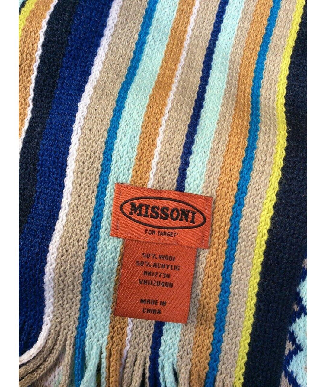MISSONI Мульти шерстяной шарф, фото 4