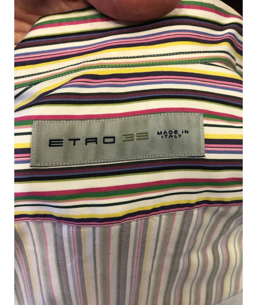 ETRO Мульти хлопковая классическая рубашка, фото 3