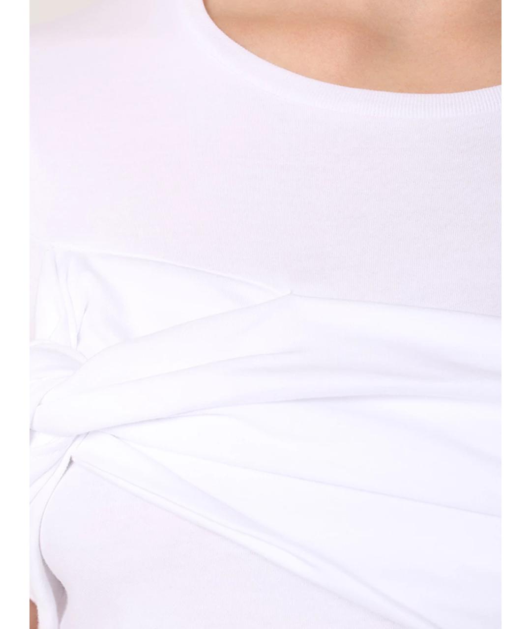 BLUMARINE Белая футболка, фото 5